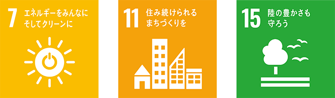 SDGs 7 11 15